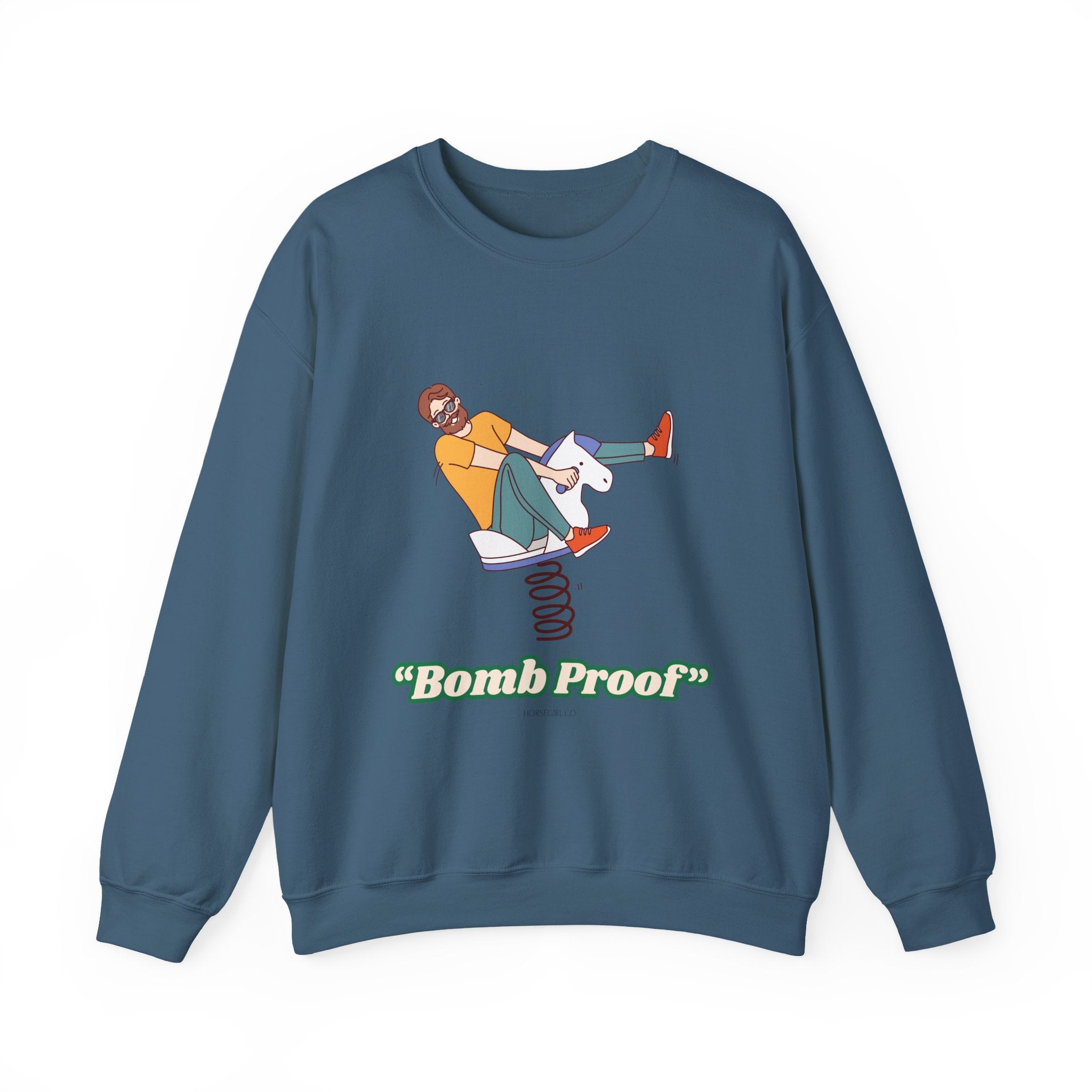 Crewneck Sweatshirt — 'Bomb Proof' Retro Playground Graphic