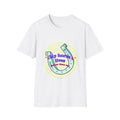 My Horse Lives Better Than Me  T-Shirt — Colorful Horseshoe Tee