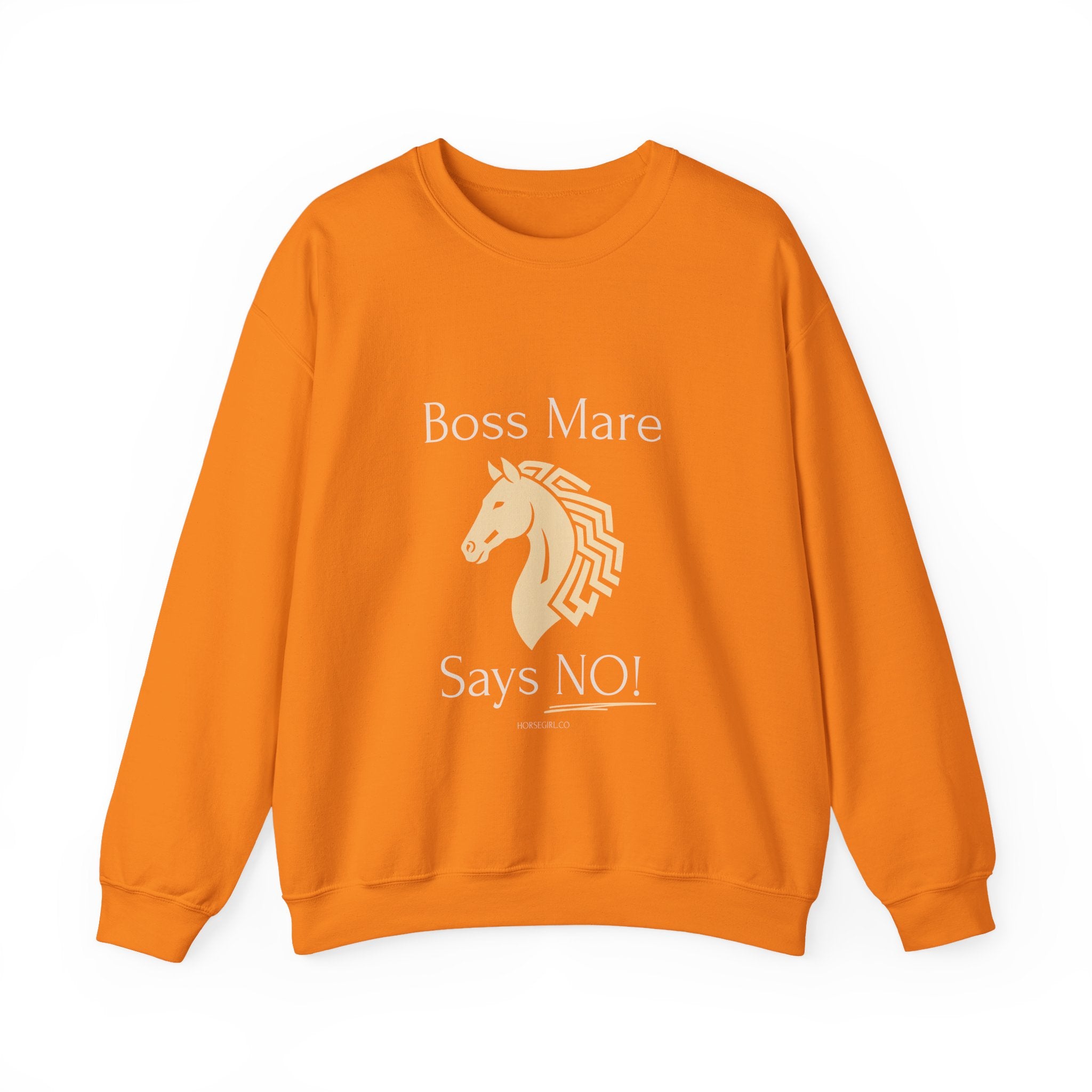 Boss Mare Says NO! Horse Lover Crewneck Sweatshirt