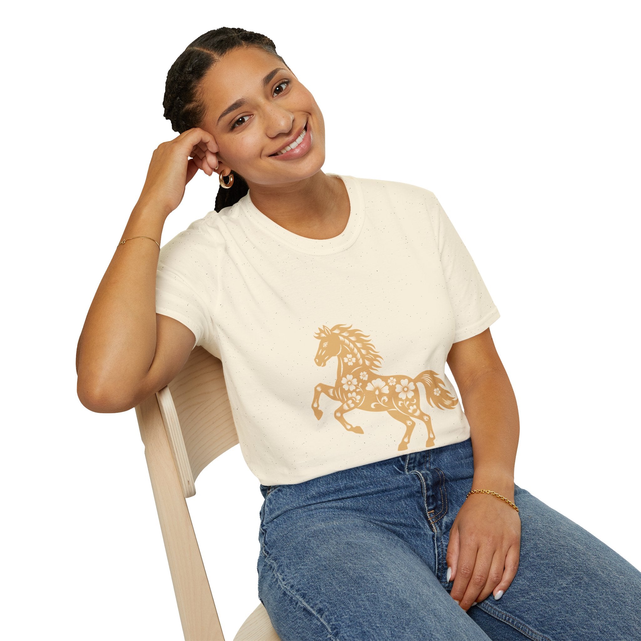 Horse Floral Graphic T-Shirt — Boho Floral Horse Tee