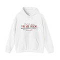 Trail Ride Hoodie — "But do you TRAIL RIDE though?" Cozy Outdoor Horseback Sweatshirt