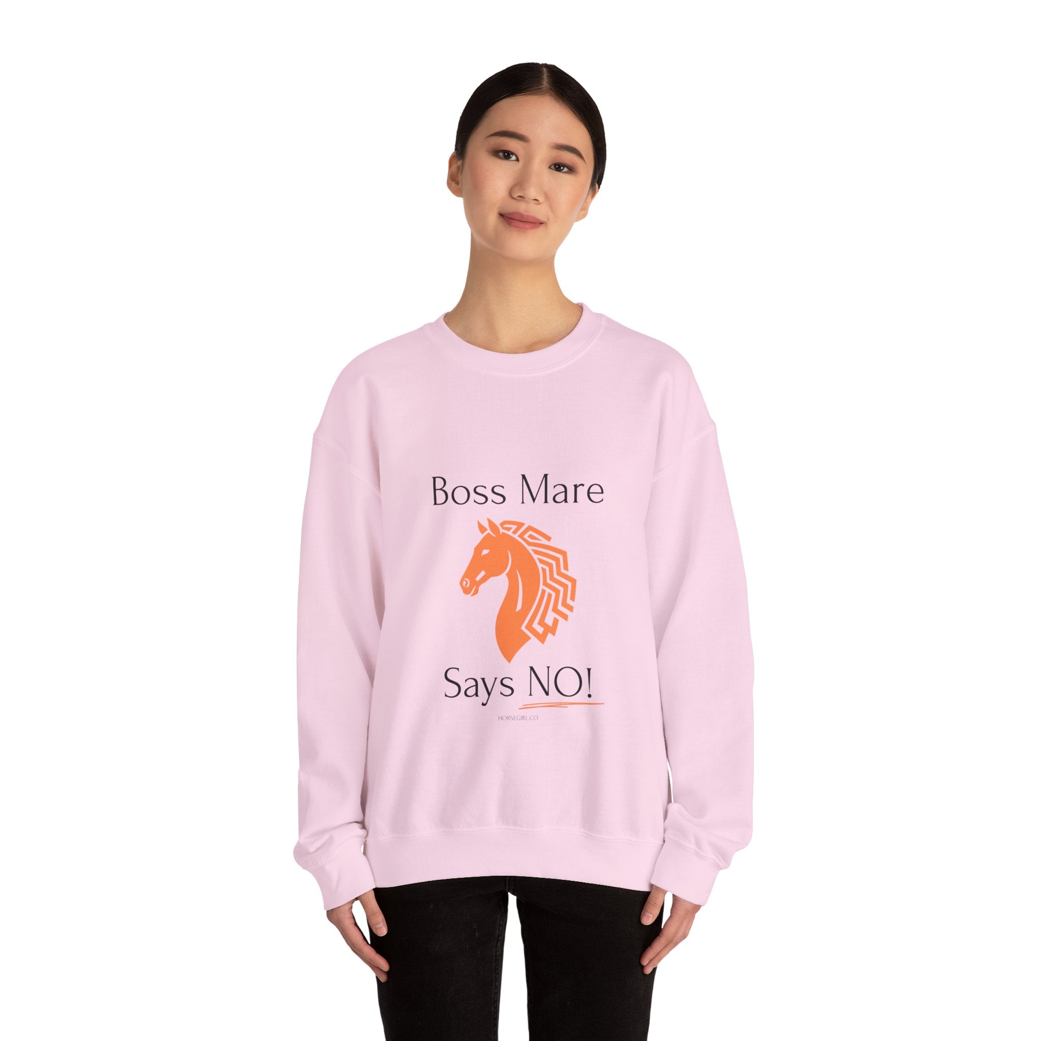 Boss Mare Says NO! Sweatshirt — Funny Horse Lover Crewneck