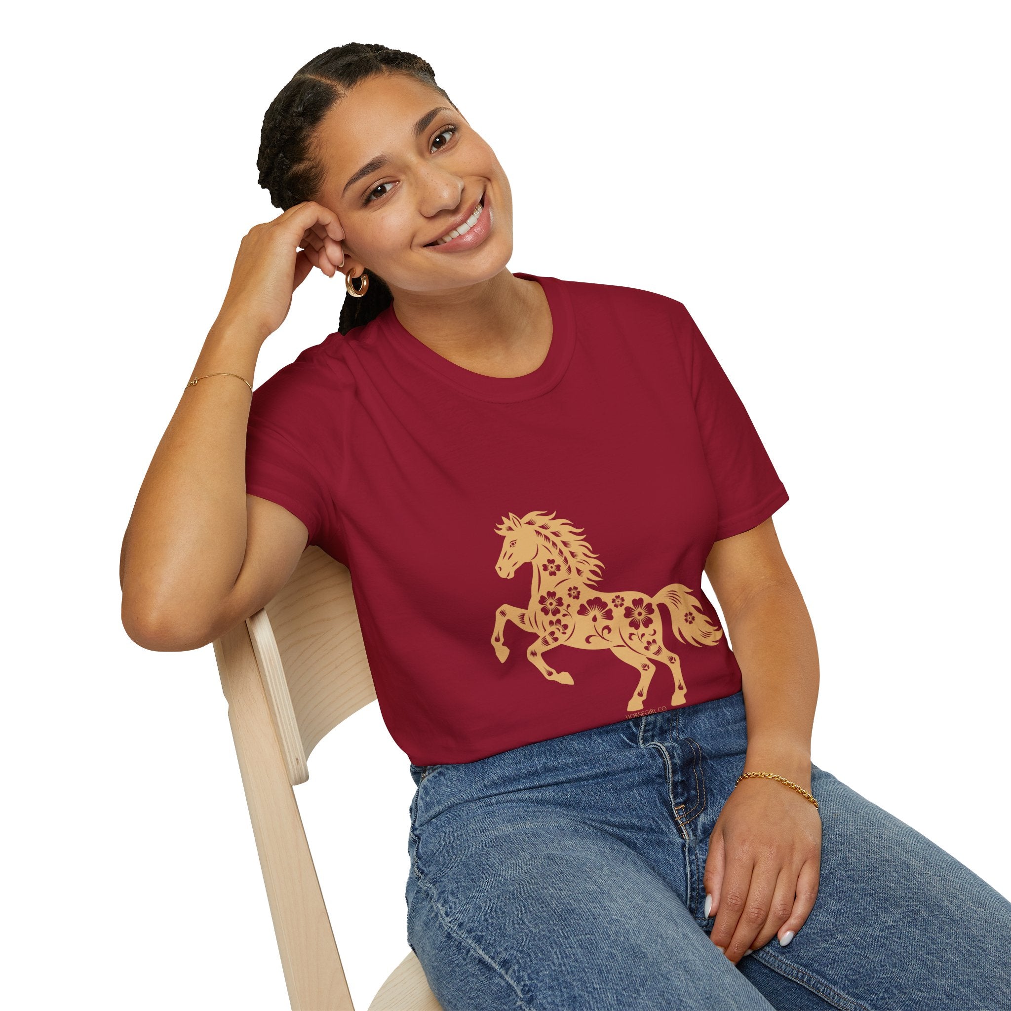 Horse Floral Graphic T-Shirt — Boho Floral Horse Tee