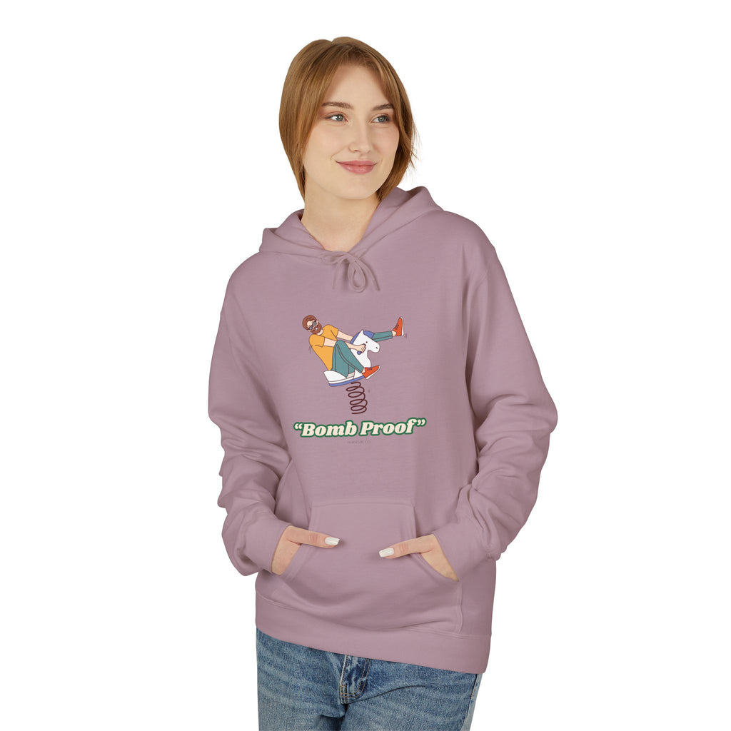 Horse Riding Hoodie — "Bomb Proof" Pony - Retro Skate Graphic Hoodie