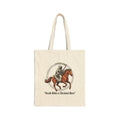Horse Riding Tote Bag — “Death Rides a Chestnut Mare” Grim Reaper Horse Tote