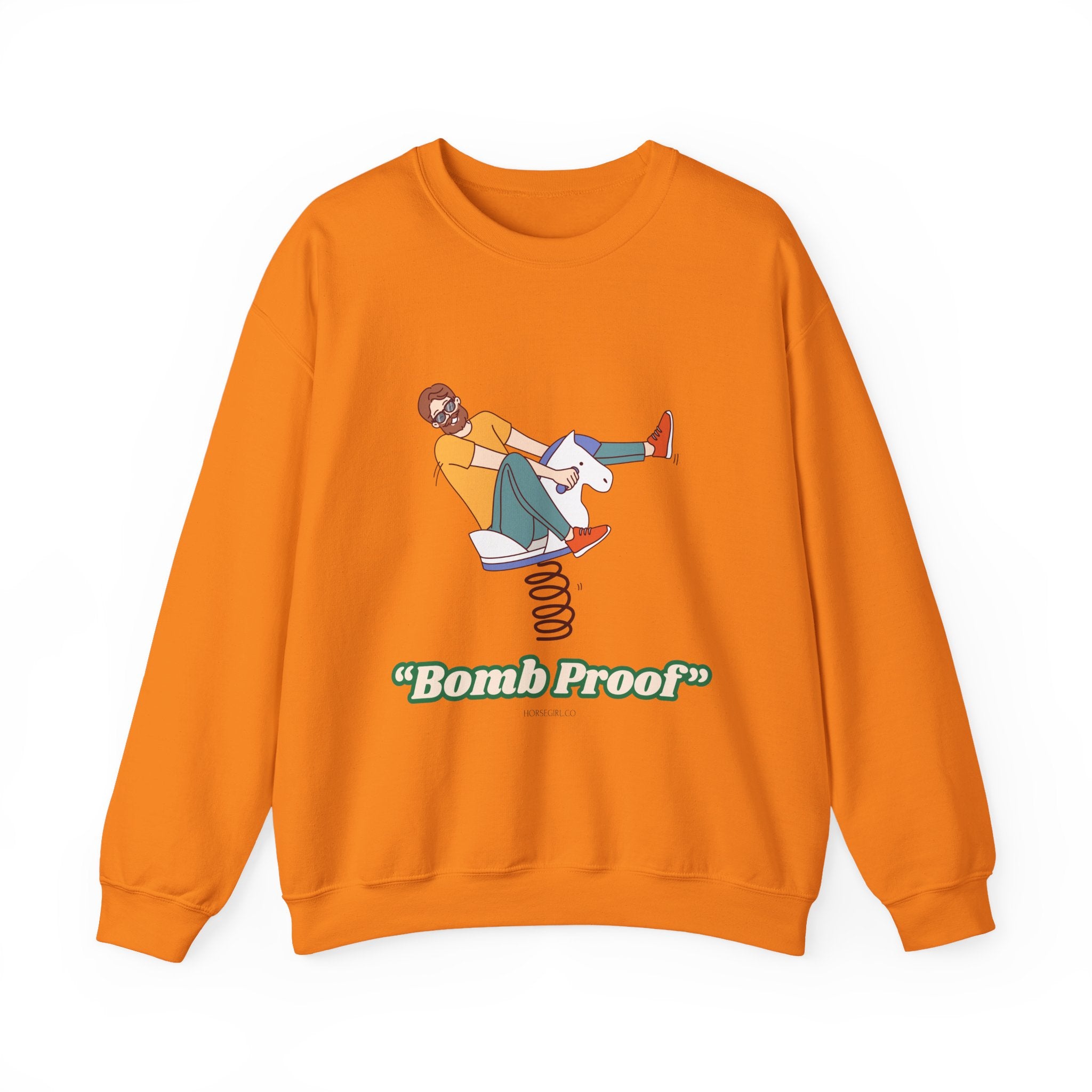 Crewneck Sweatshirt — 'Bomb Proof' Retro Playground Graphic