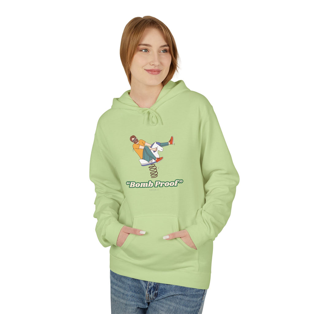 Horse Riding Hoodie — "Bomb Proof" Pony - Retro Skate Graphic Hoodie
