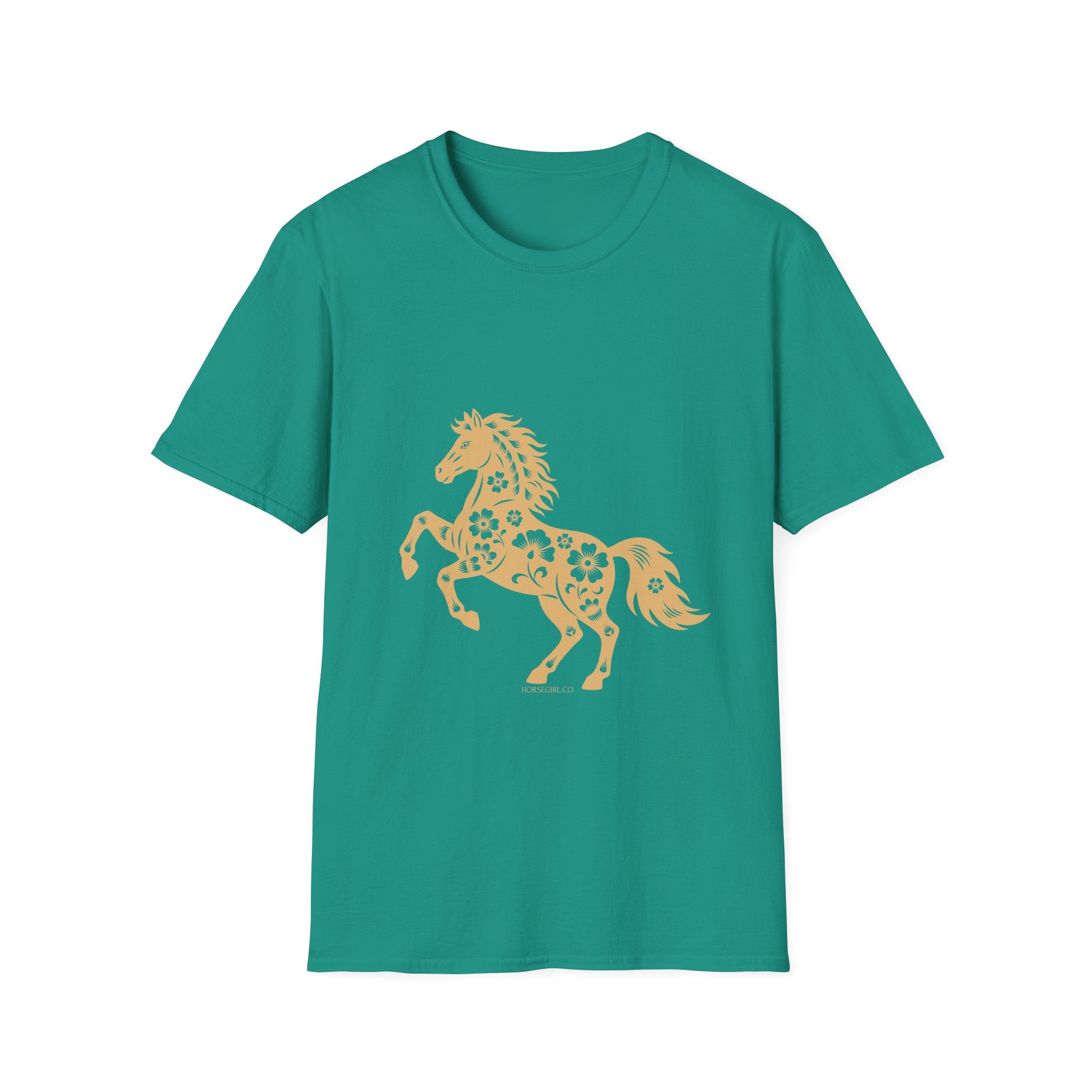 Horse Floral Graphic T-Shirt — Boho Floral Horse Tee