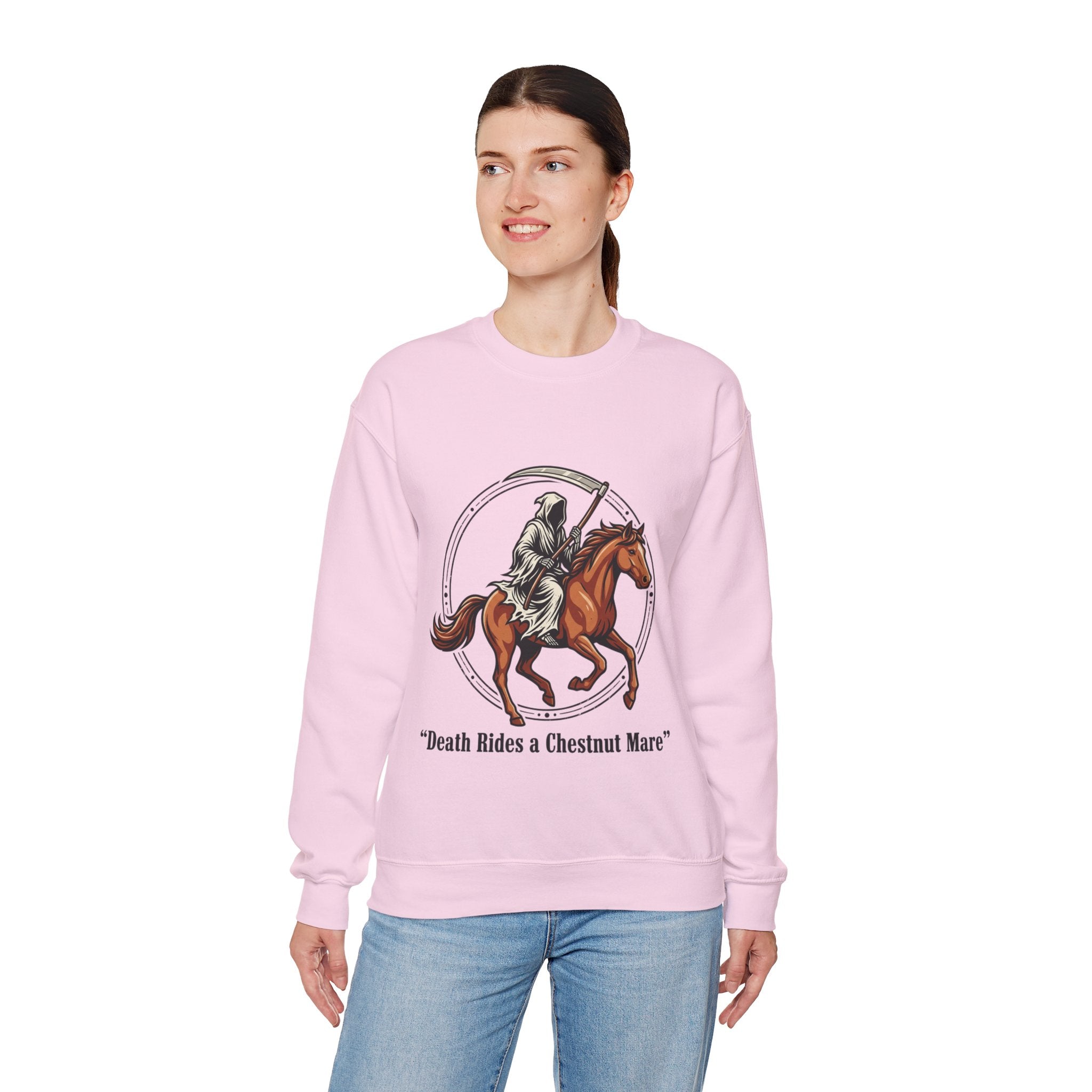 Death Rides a Chestnut Mare Sweatshirt