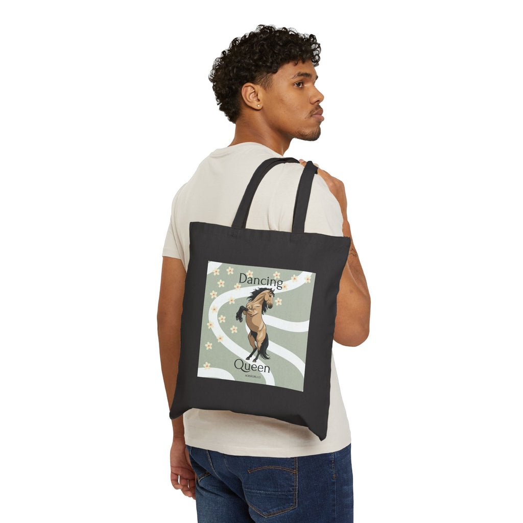 Dancing Queen Horse Canvas Tote Bag