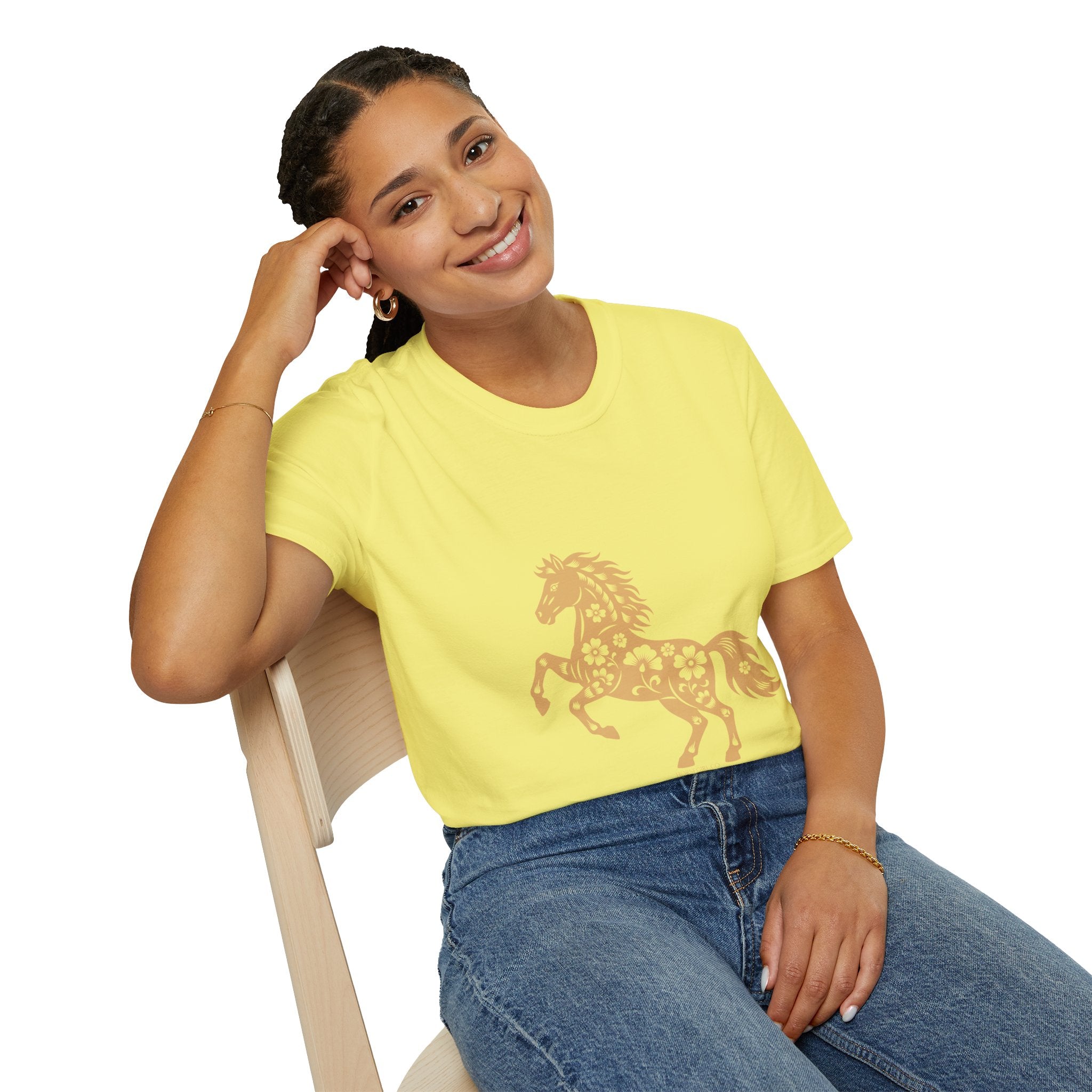 Horse Floral Graphic T-Shirt — Boho Floral Horse Tee