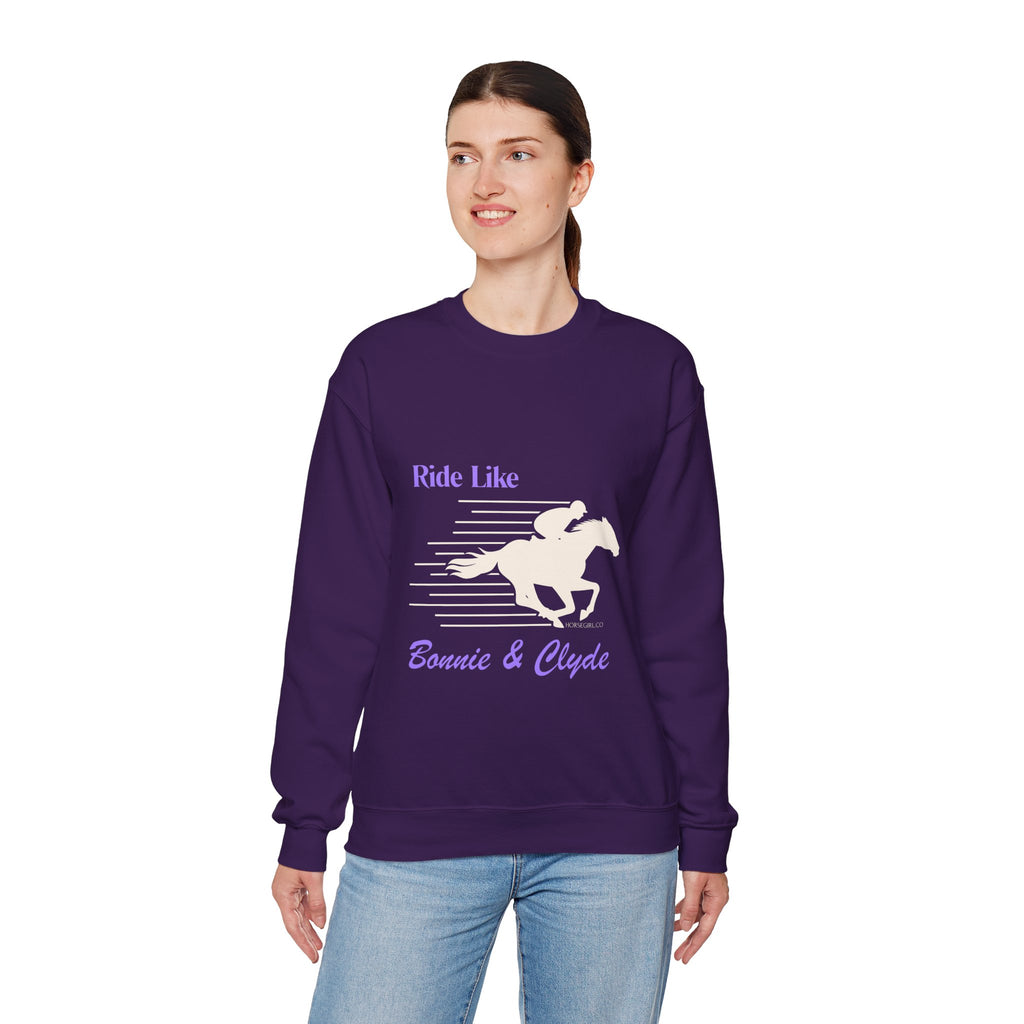Ride Like Bonnie & Clyde Horse Riding Sweatshirt for Women