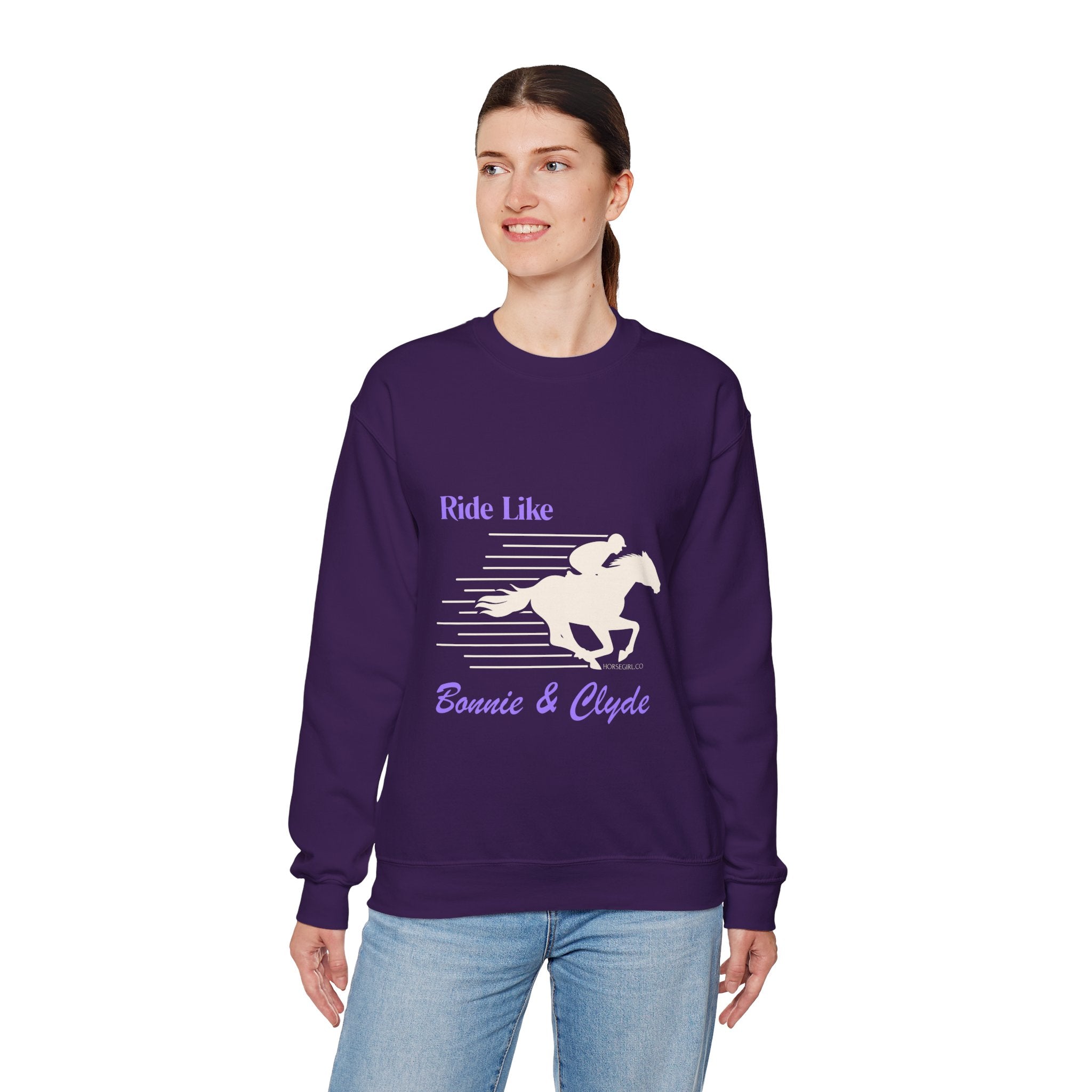 Ride Like Bonnie & Clyde Horse Riding Sweatshirt for Women
