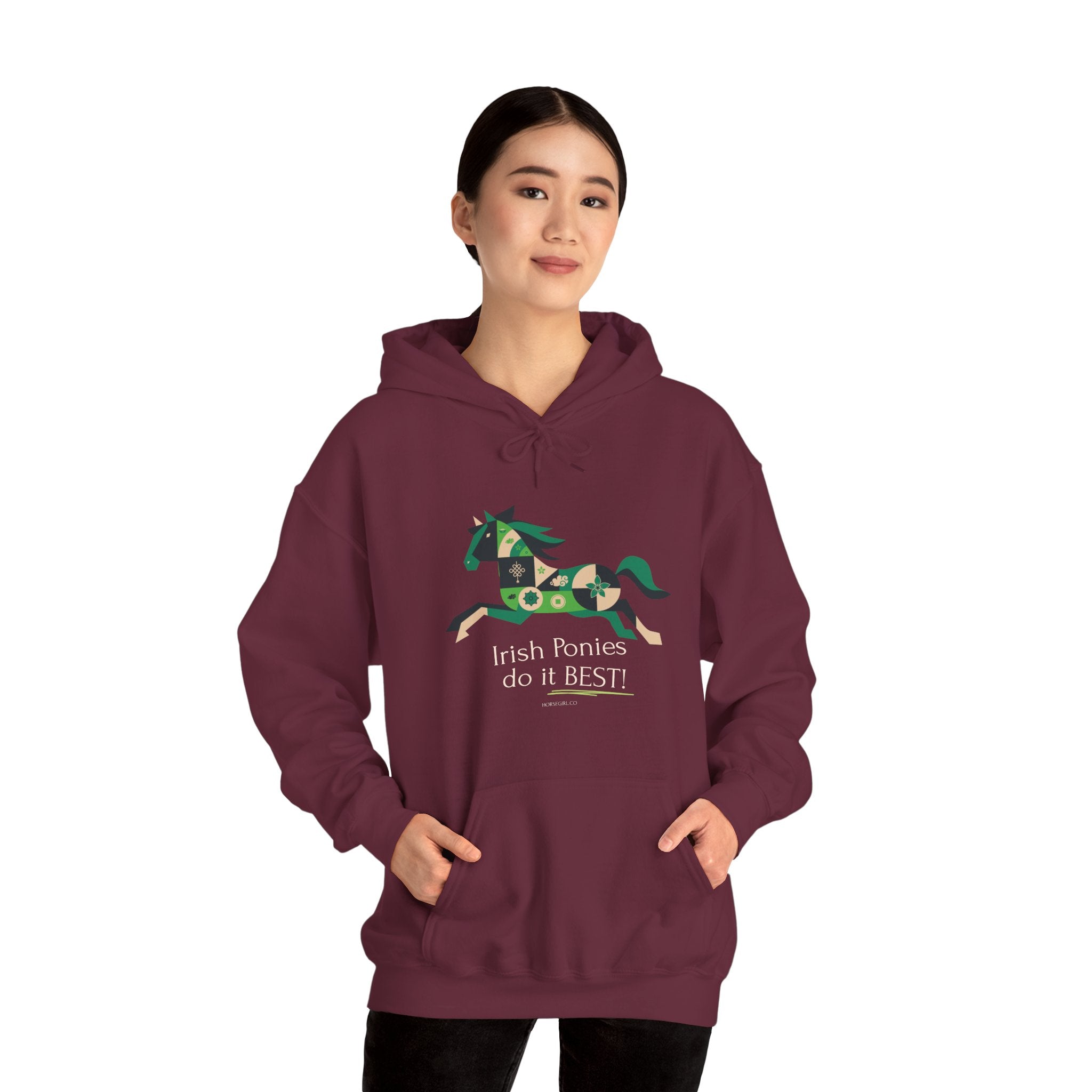 Irish Ponies Do It Best Hoodie — St. Patrick's Day Celtic Pony Sweatshirt