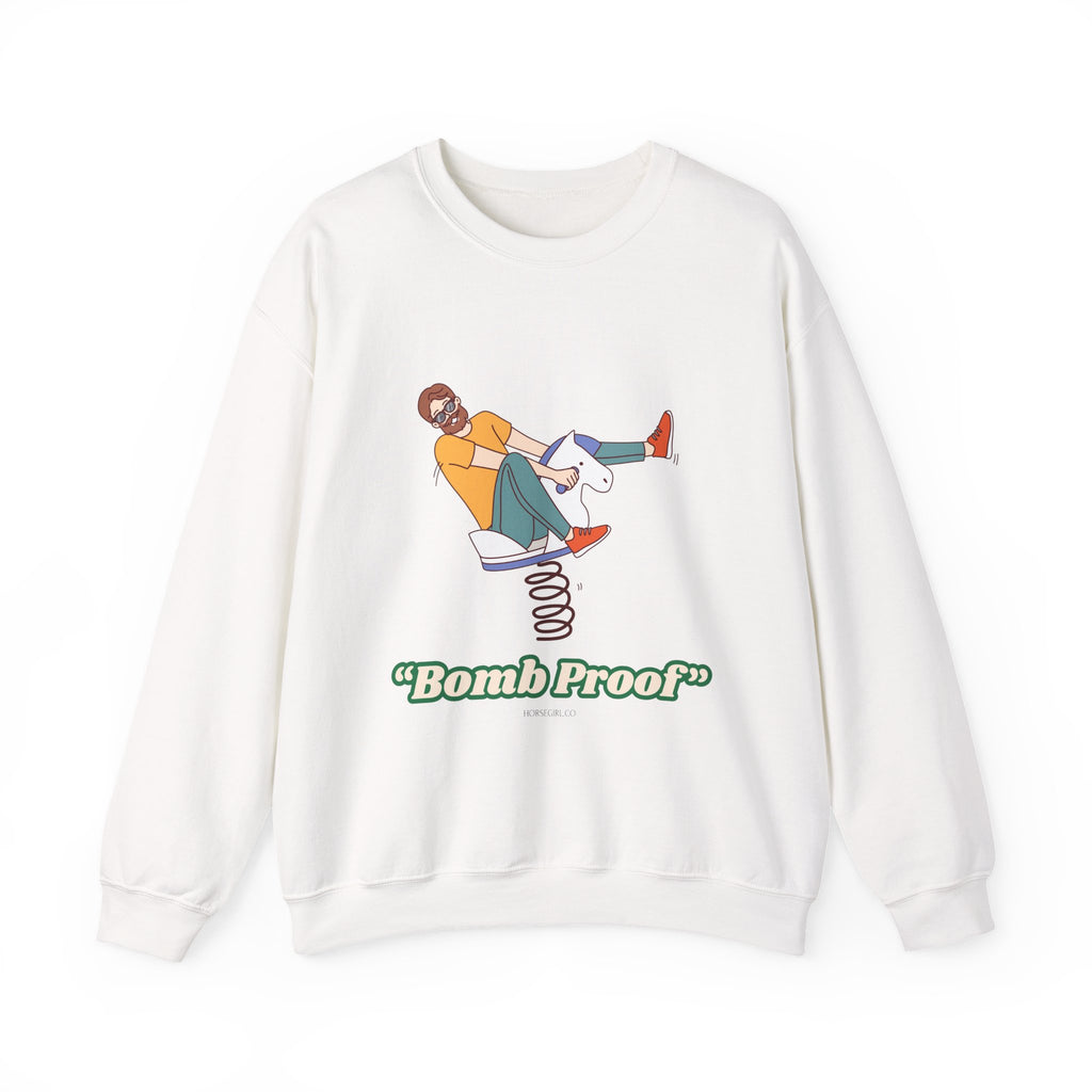 Crewneck Sweatshirt — 'Bomb Proof' Retro Playground Graphic