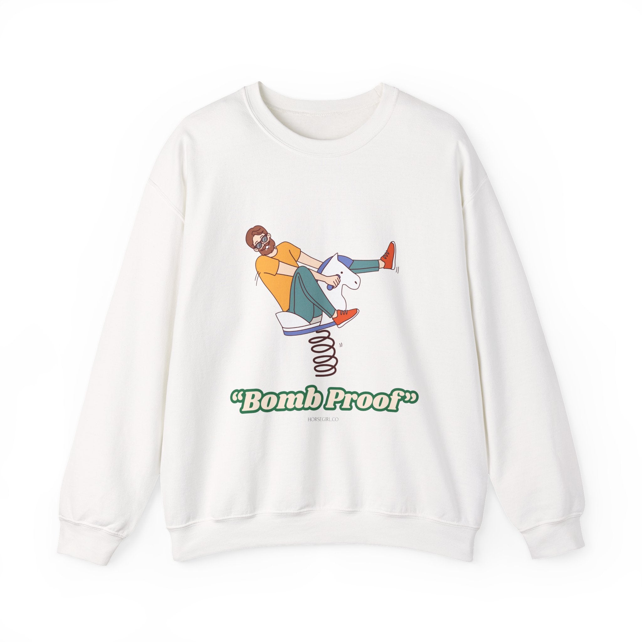 Crewneck Sweatshirt — 'Bomb Proof' Retro Playground Graphic