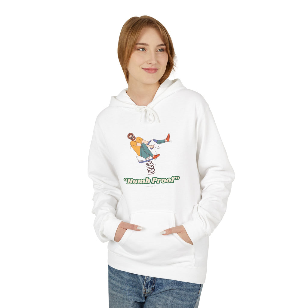 Horse Riding Hoodie — "Bomb Proof" Pony - Retro Skate Graphic Hoodie
