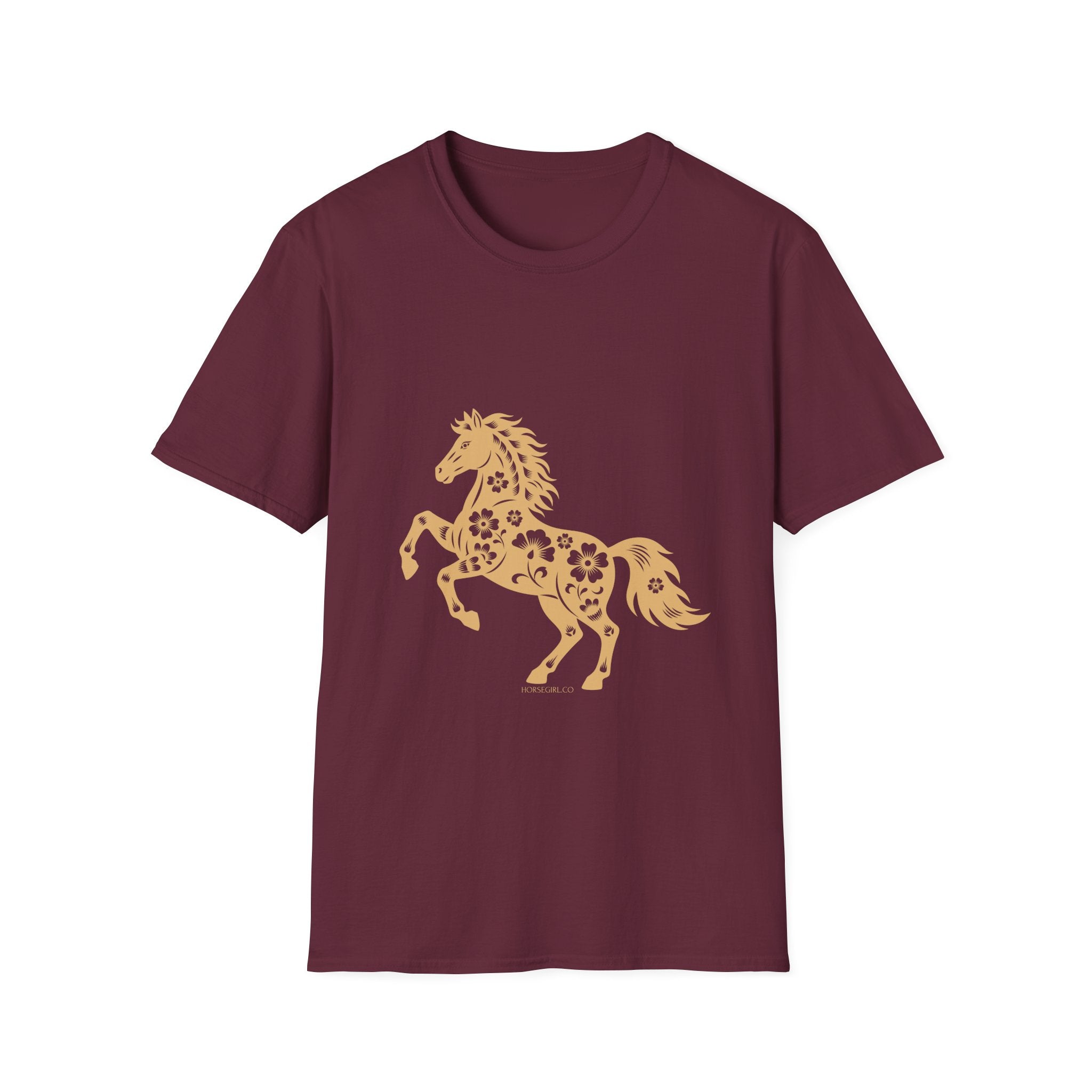 Horse Floral Graphic T-Shirt — Boho Floral Horse Tee