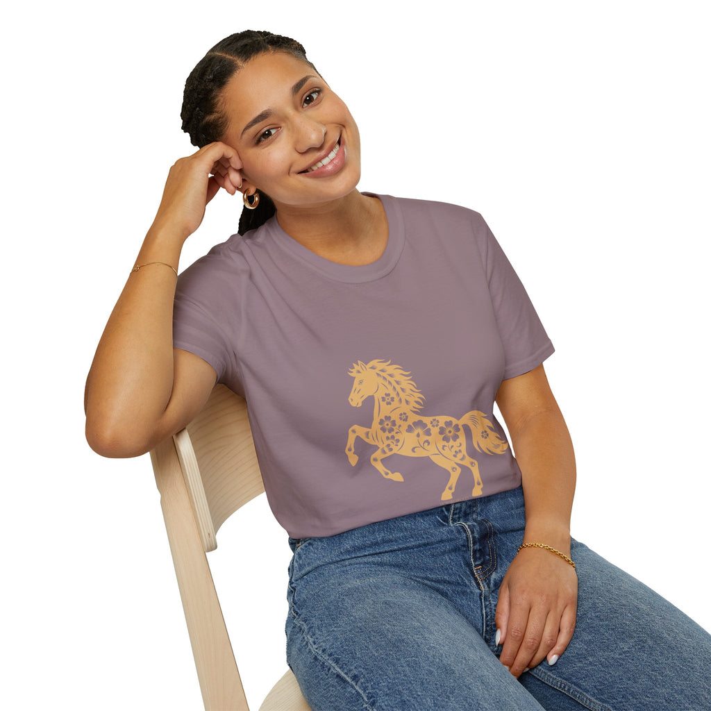 Horse Floral Graphic T-Shirt — Boho Floral Horse Tee