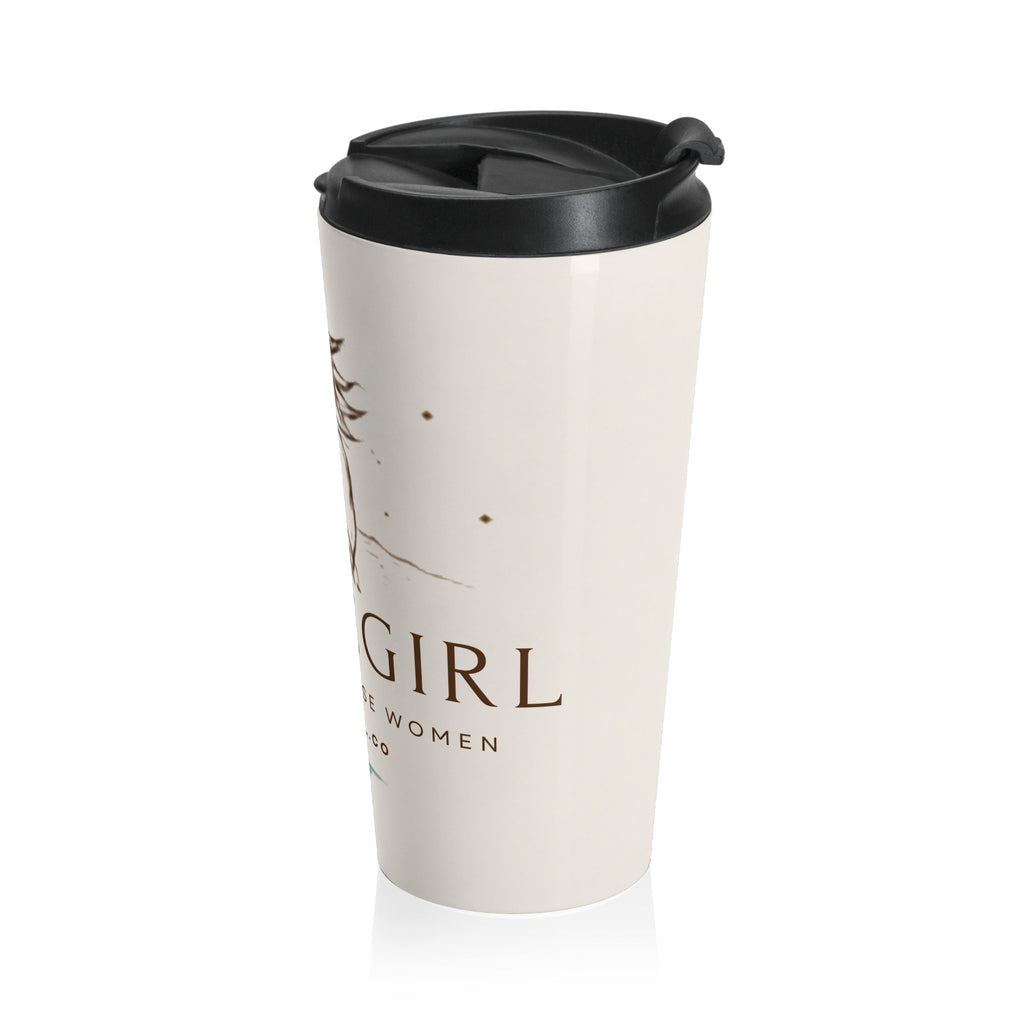 Horsegirl Stainless Steel Travel Mug — Horse Lover Travel Tumbler