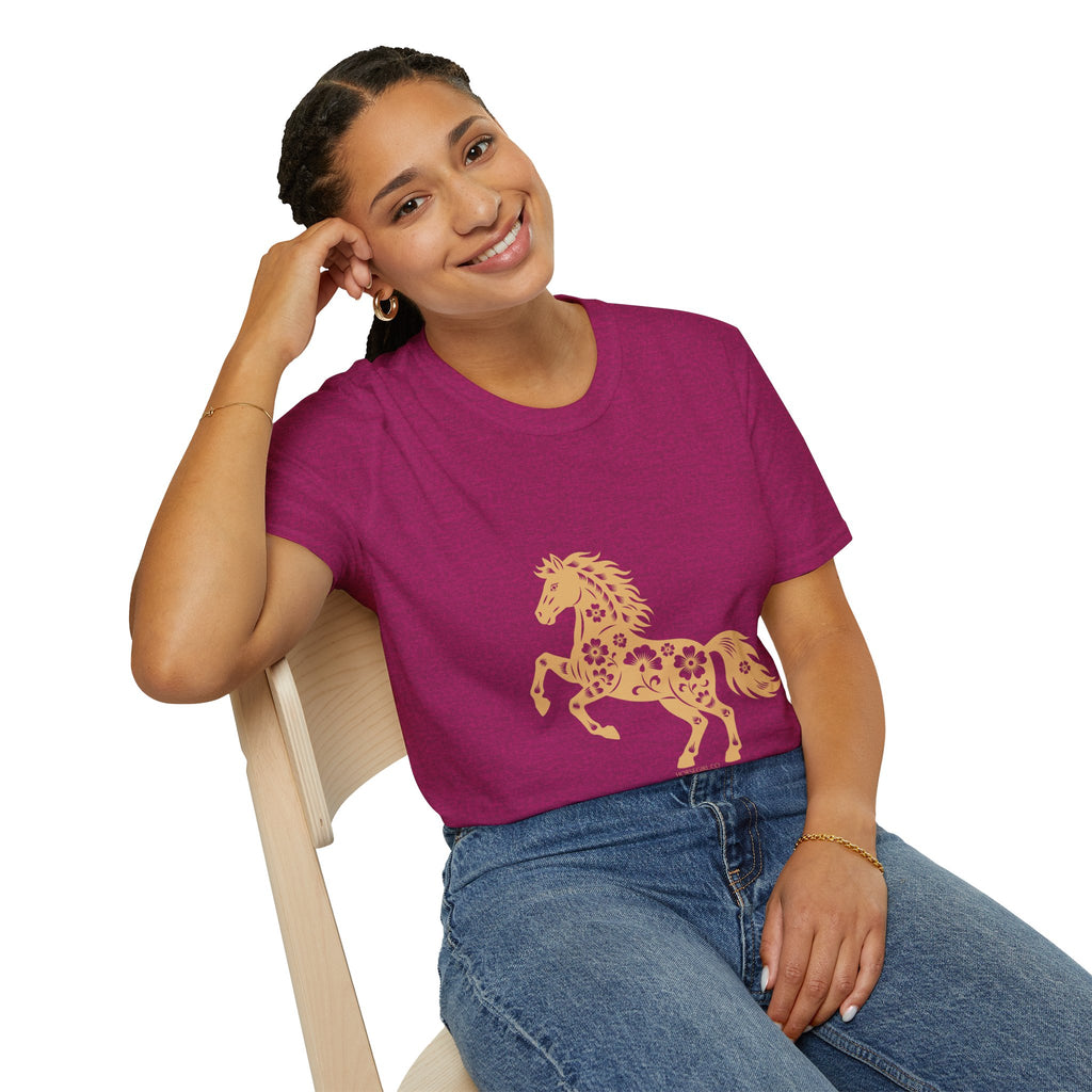 Horse Floral Graphic T-Shirt — Boho Floral Horse Tee