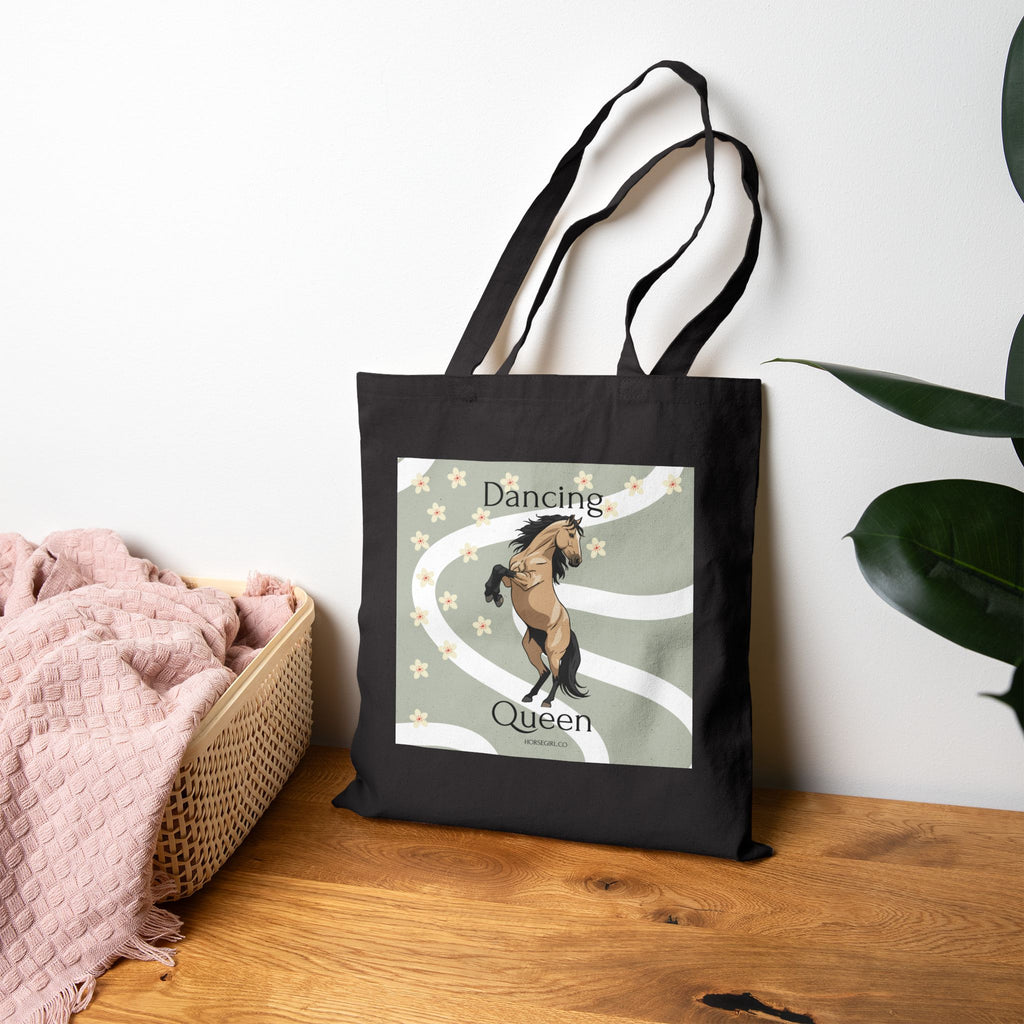 Dancing Queen Horse Canvas Tote Bag