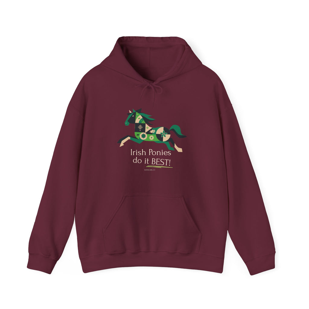 Irish Ponies Do It Best Hoodie — St. Patrick's Day Celtic Pony Sweatshirt