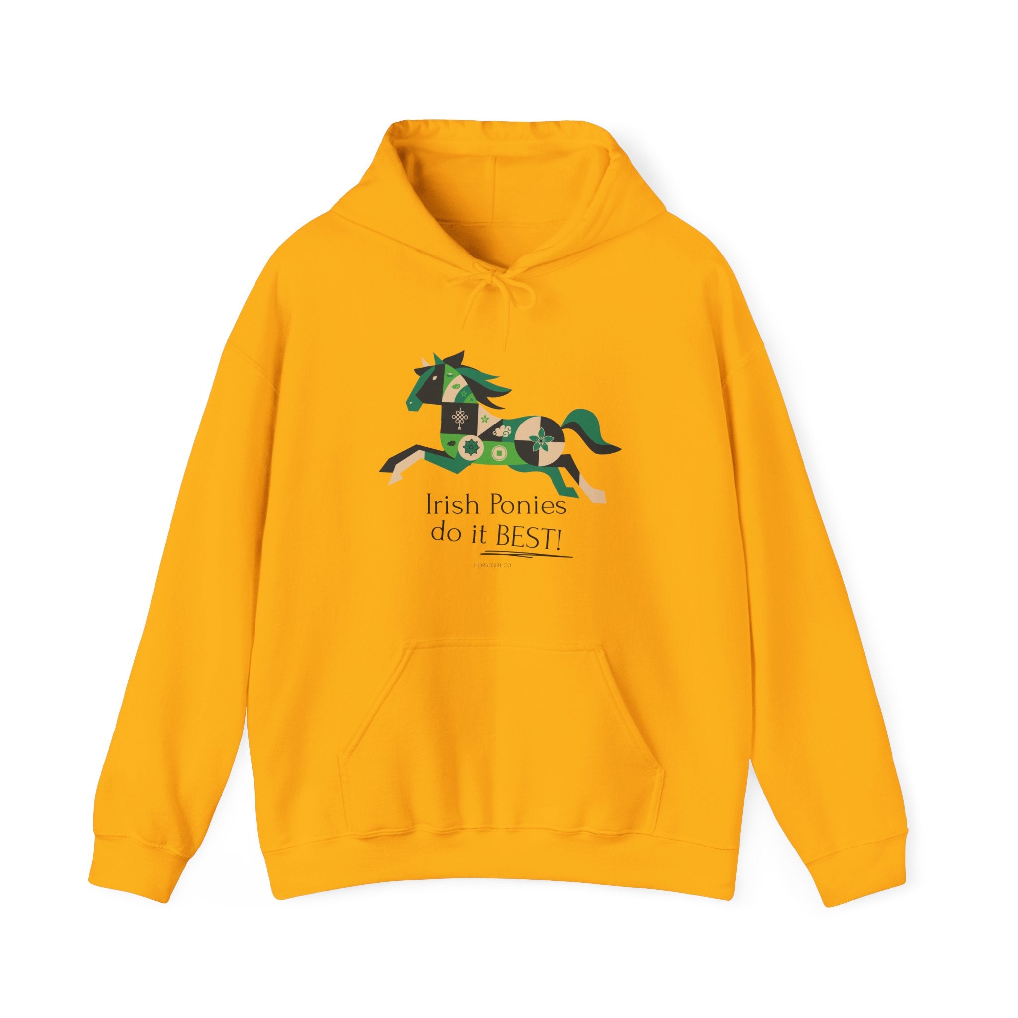 Irish Ponies Do It Best Hoodie — St. Patrick's Day Celtic Pony Sweatshirt