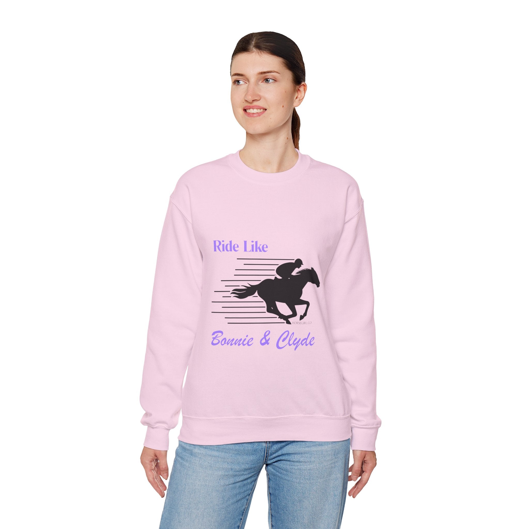 Ride Like Bonnie & Clyde Horse Riding Sweatshirt for Women