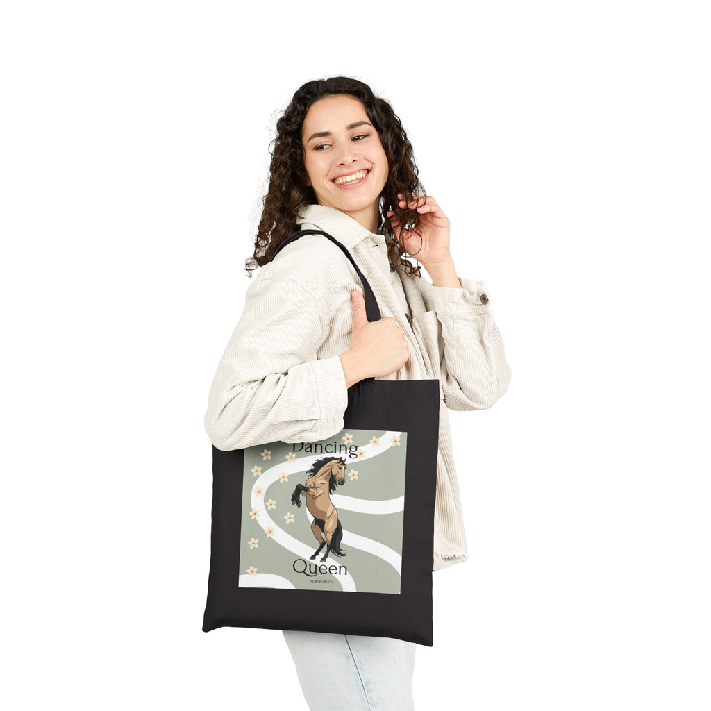 Dancing Queen Horse Canvas Tote Bag