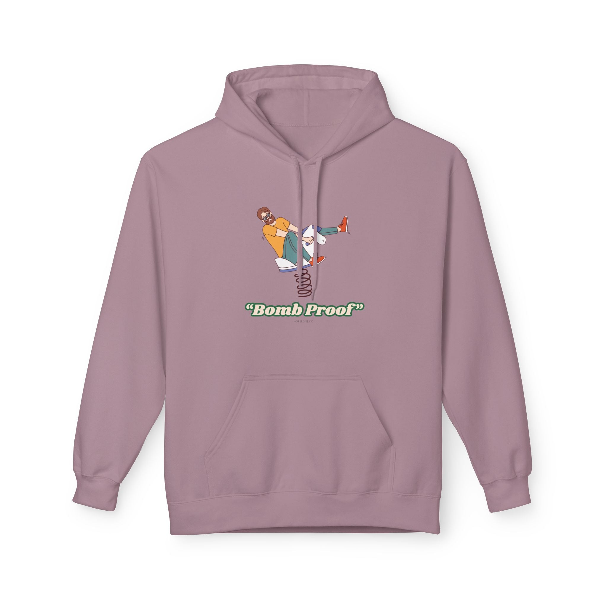 Horse Riding Hoodie — "Bomb Proof" Pony - Retro Skate Graphic Hoodie