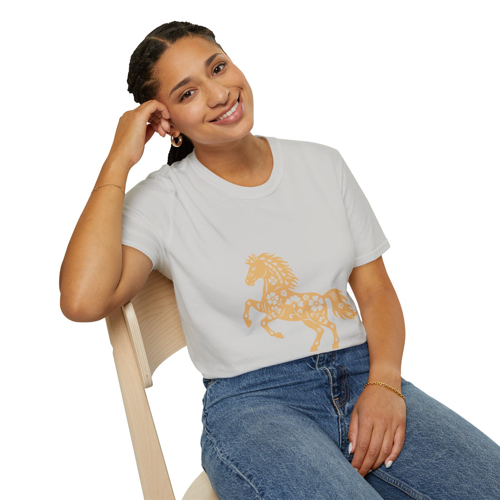 Horse Floral Graphic T-Shirt — Boho Floral Horse Tee