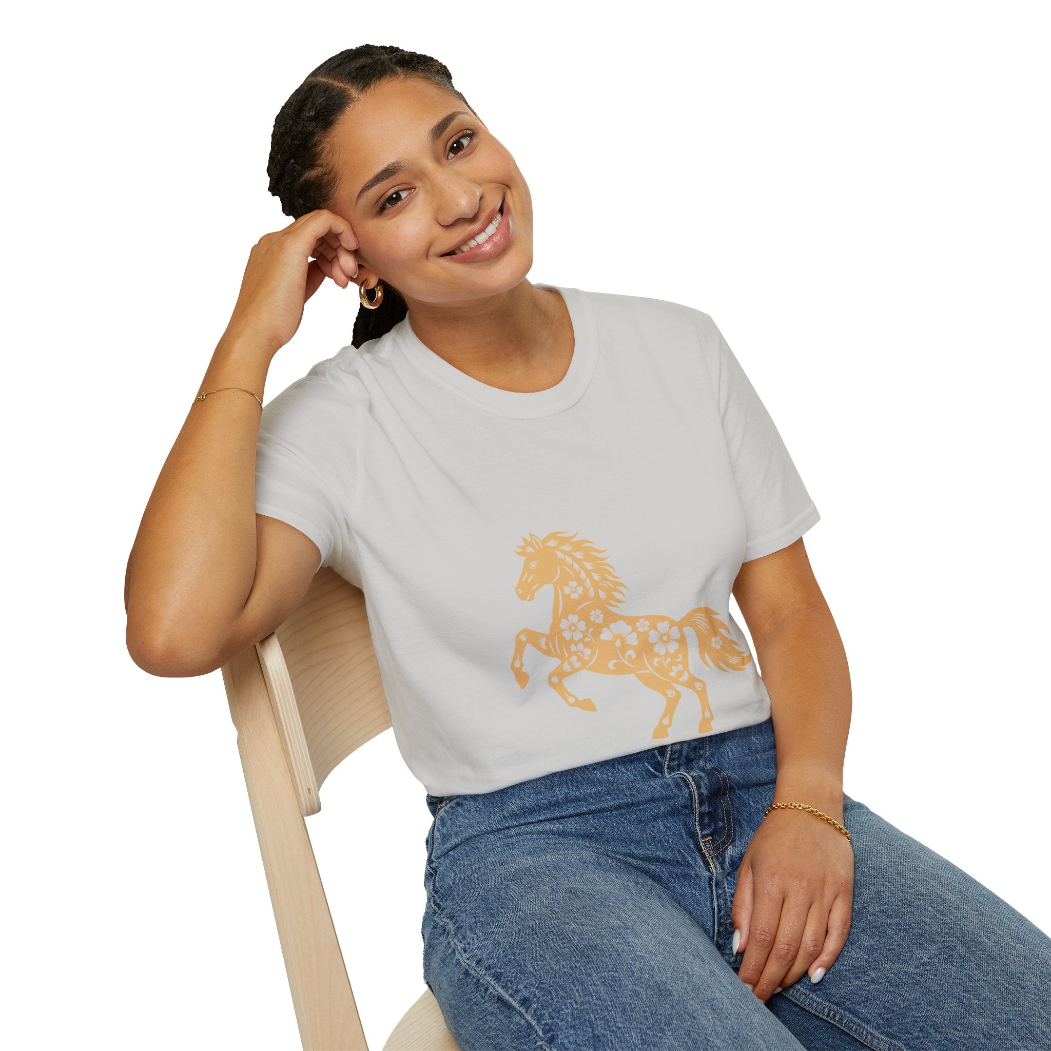 Horse Floral Graphic T-Shirt — Boho Floral Horse Tee
