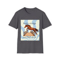 Horse Jumping T-Shirt — "Build a bridge and JUMP over it!" Equestrian Tee