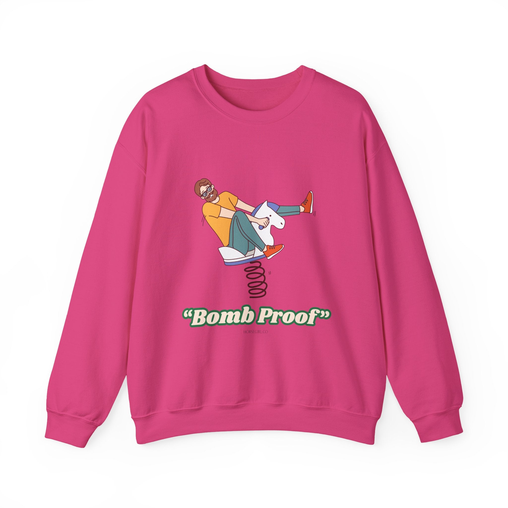 Crewneck Sweatshirt — 'Bomb Proof' Retro Playground Graphic